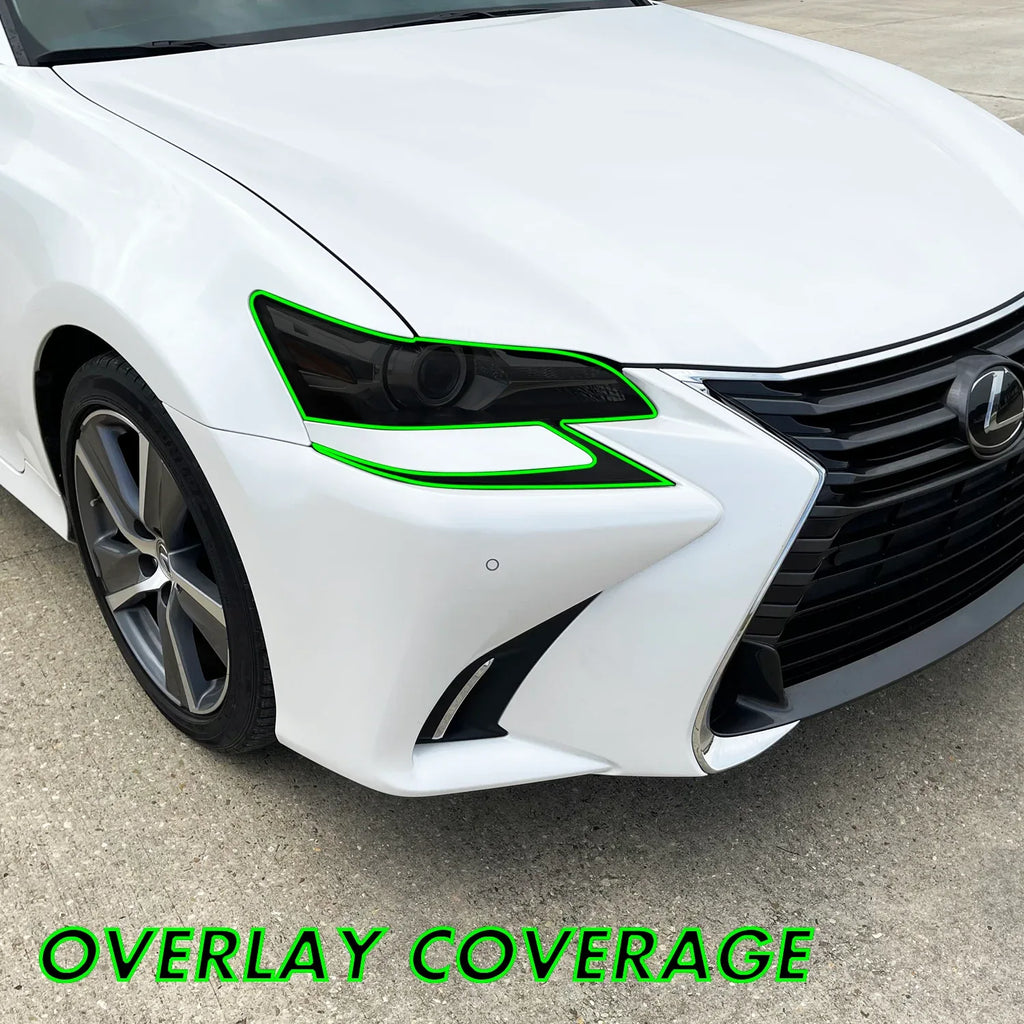 2016-2020 Lexus GS | Headlight & DRL PreCut Tint Overlays