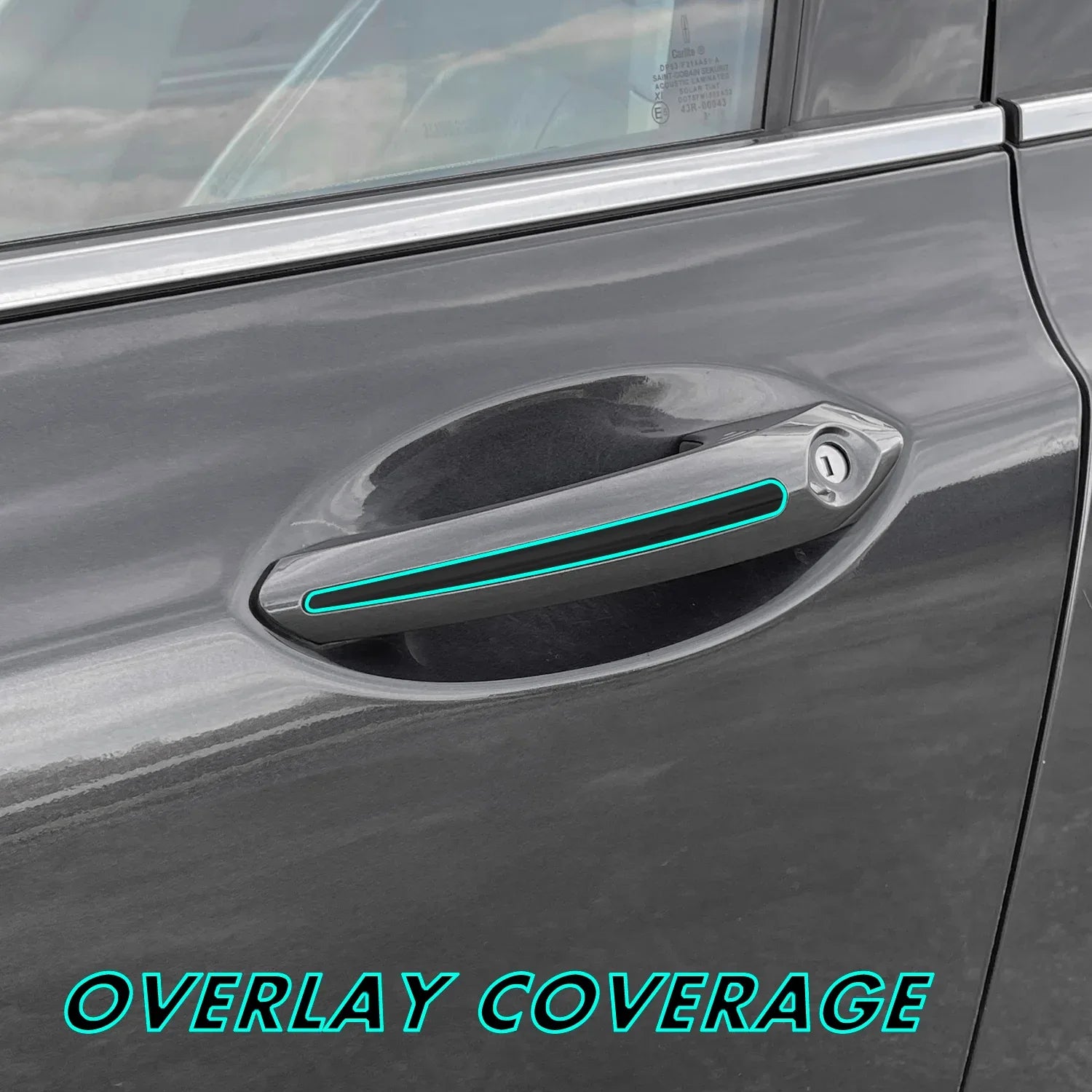 2013-2020 Lincoln MKZ | Door Handle Chrome Delete PreCut Vinyl Wrap