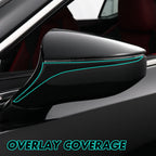 2019-2023 Lexus ES | Mirror Trim Chrome Delete PreCut Vinyl Wrap
