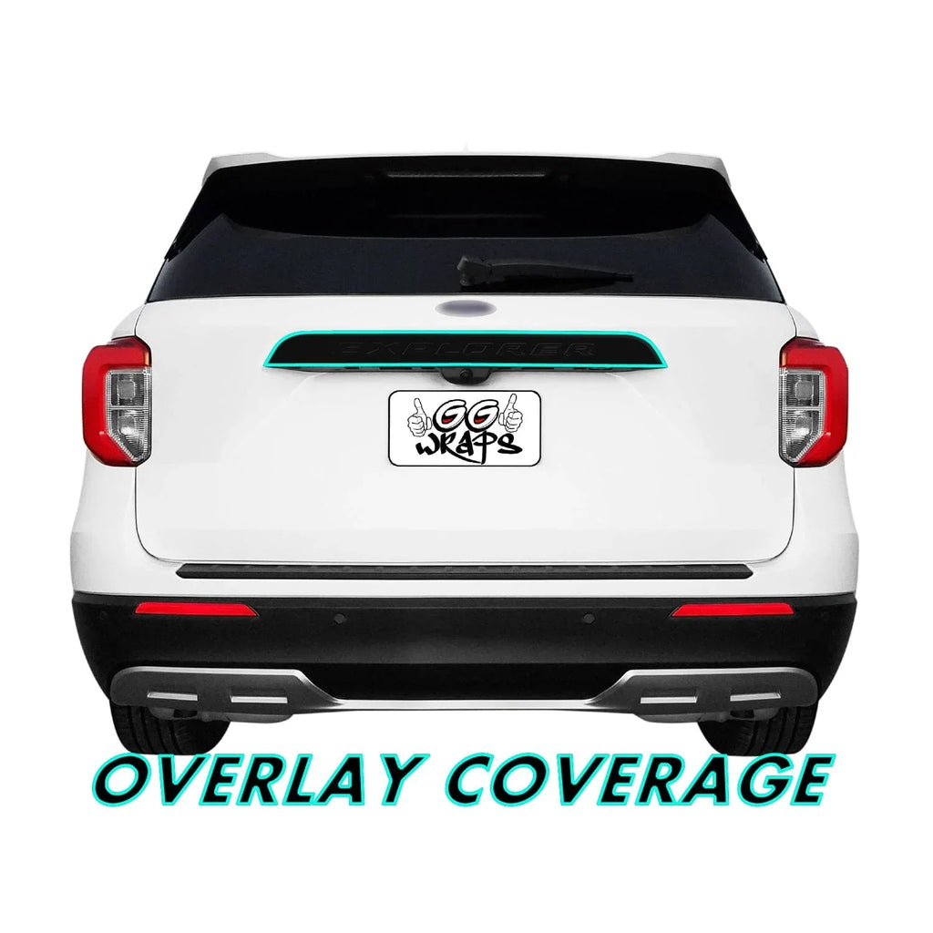 2020-2023 Ford Explorer | Tailgate Trim Chrome Delete PreCut Vinyl Wrap