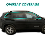 2014-2023 Jeep Cherokee | Window Trim Chrome Delete PreCut Vinyl Wrap