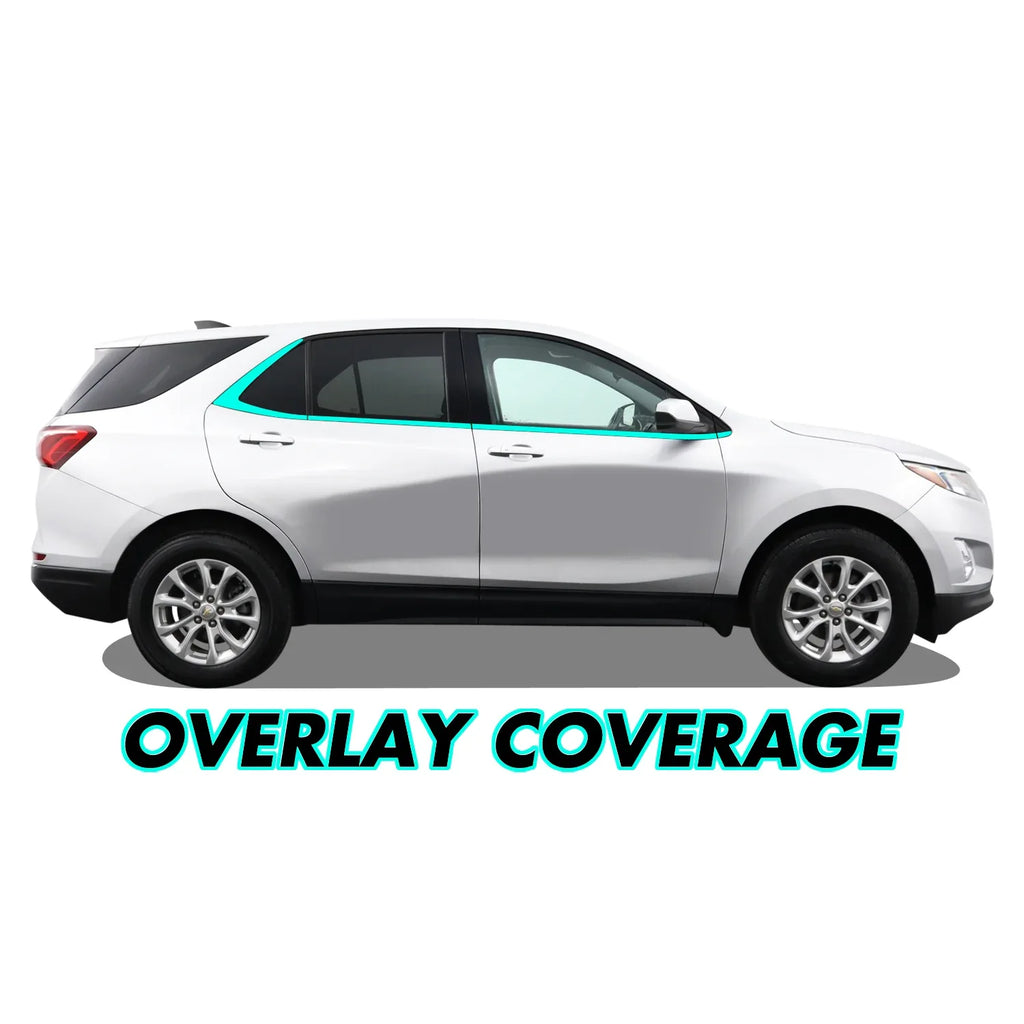 2018-2024 Chevrolet Equinox | Window Trim Chrome Delete PreCut Vinyl Wrap