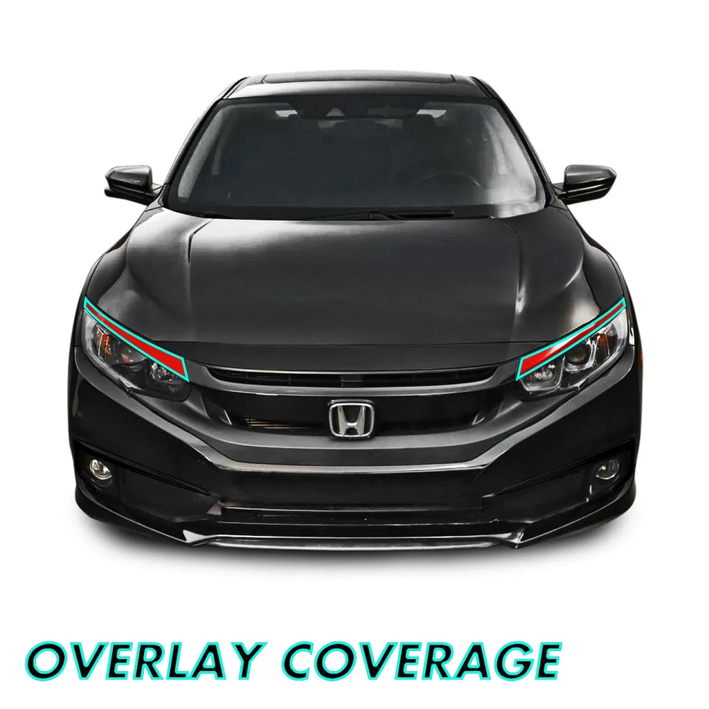 2016-2021 Honda Civic | Headlight Trim PreCut Vinyl Wrap