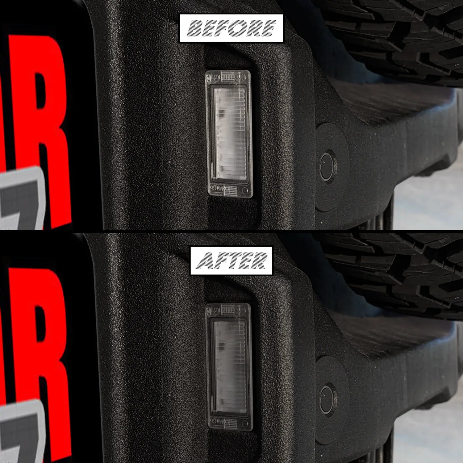 2021-2026 Ford Bronco | License Plate Light PreCut Tint Overlays
