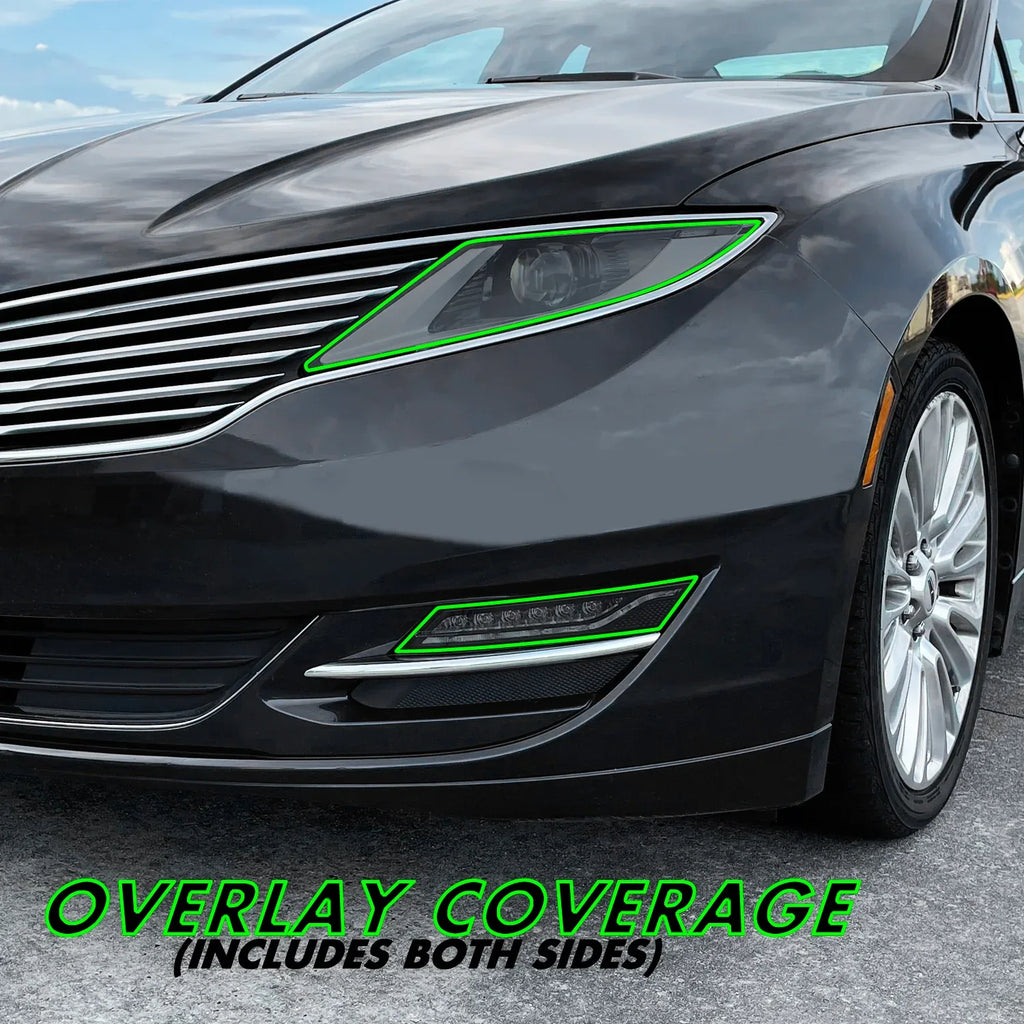 2013-2016 Lincoln MKZ | Headlight PreCut Tint Overlays