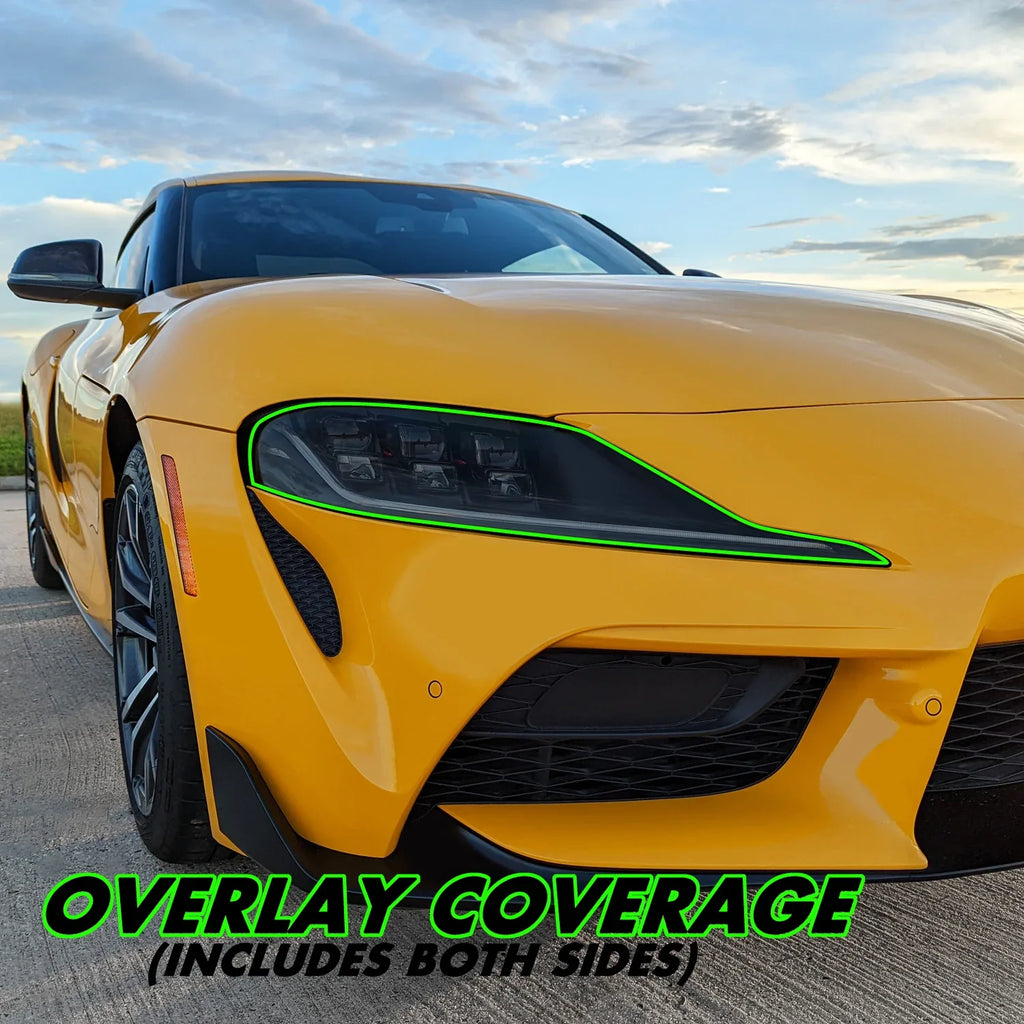 2020-2023 Toyota Supra | Headlight PreCut Tint Overlays