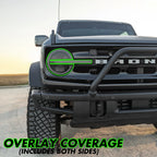 2021-2023 Ford Bronco | Headlight PreCut Tint Overlays