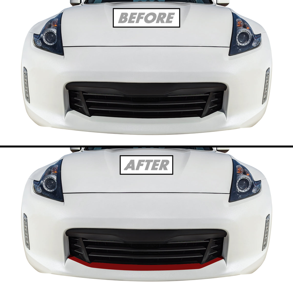 2009-2021 Nissan 370Z | Front Bumper Lower Lip PreCut Vinyl Wrap