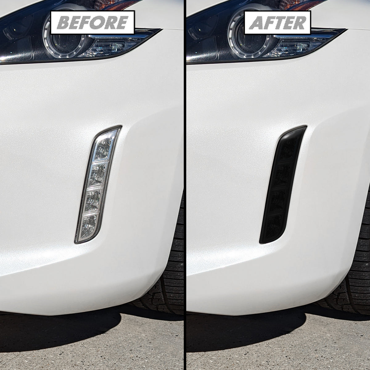 2009-2021 Nissan 370Z | Fog Light DRL PreCut Tint Overlays