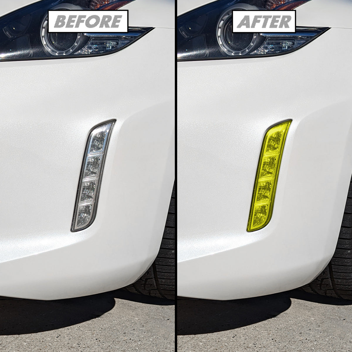 2009-2021 Nissan 370Z | Fog Light DRL PreCut Tint Overlays