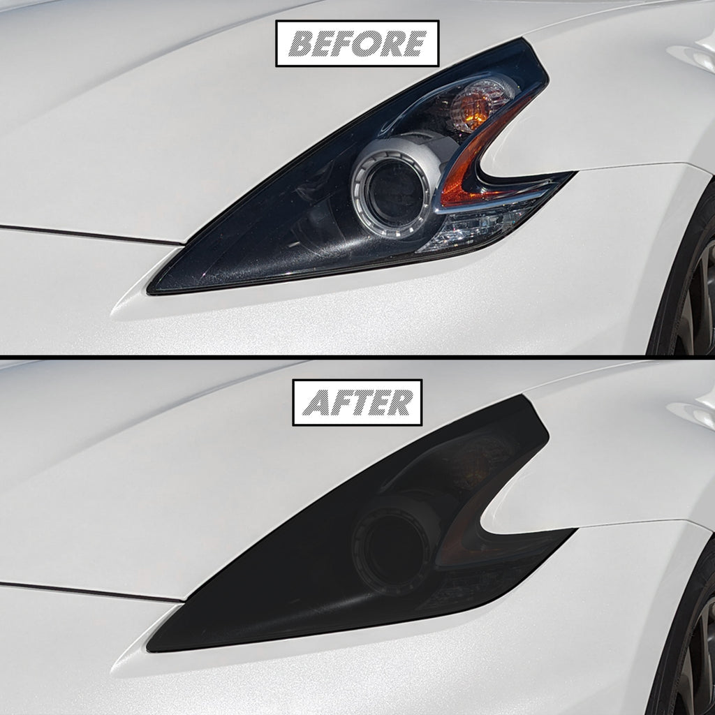 2009-2021 Nissan 370Z | Headlight PreCut Tint Overlays