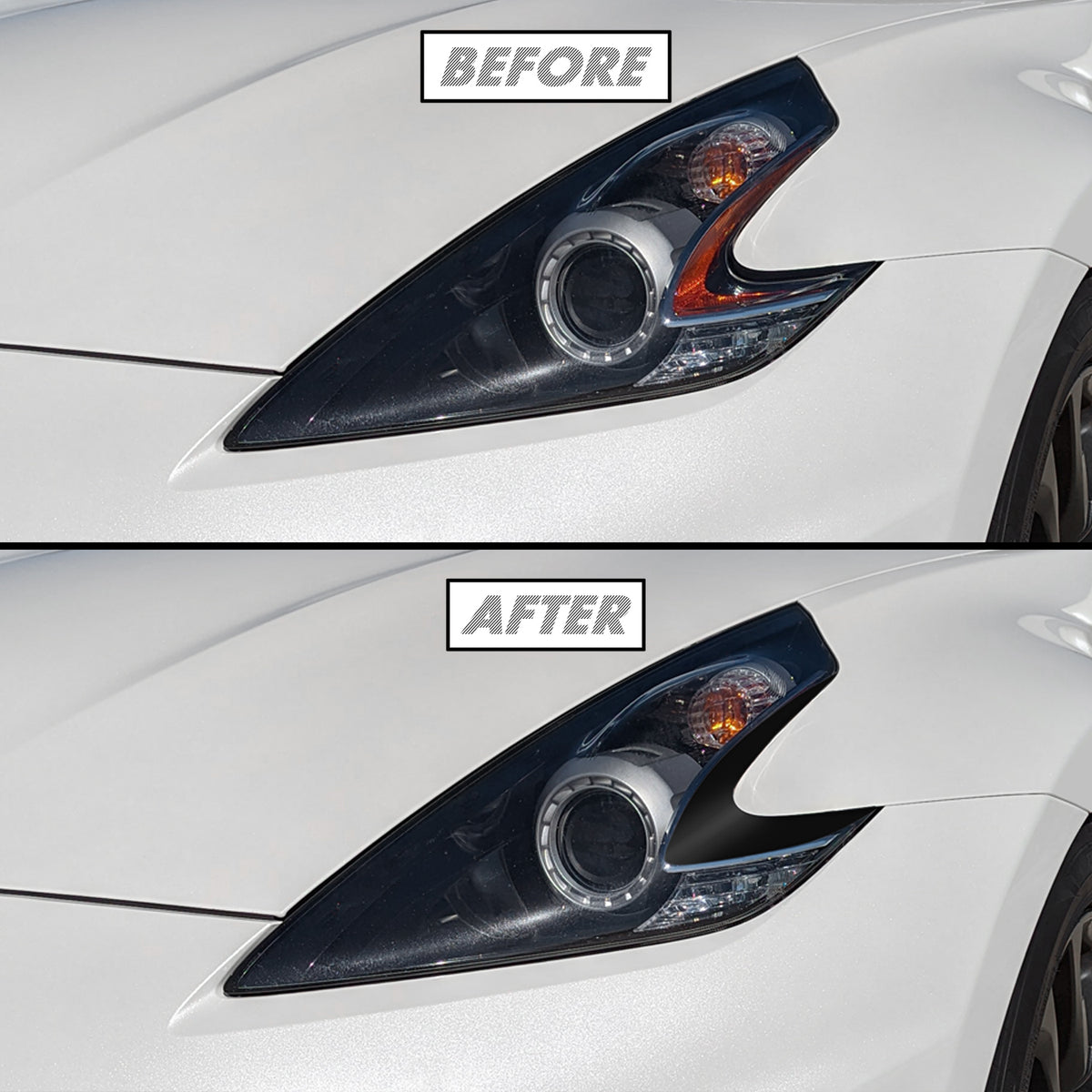 2009-2021 Nissan 370Z | Headlight Side Marker PreCut Vinyl Overlays
