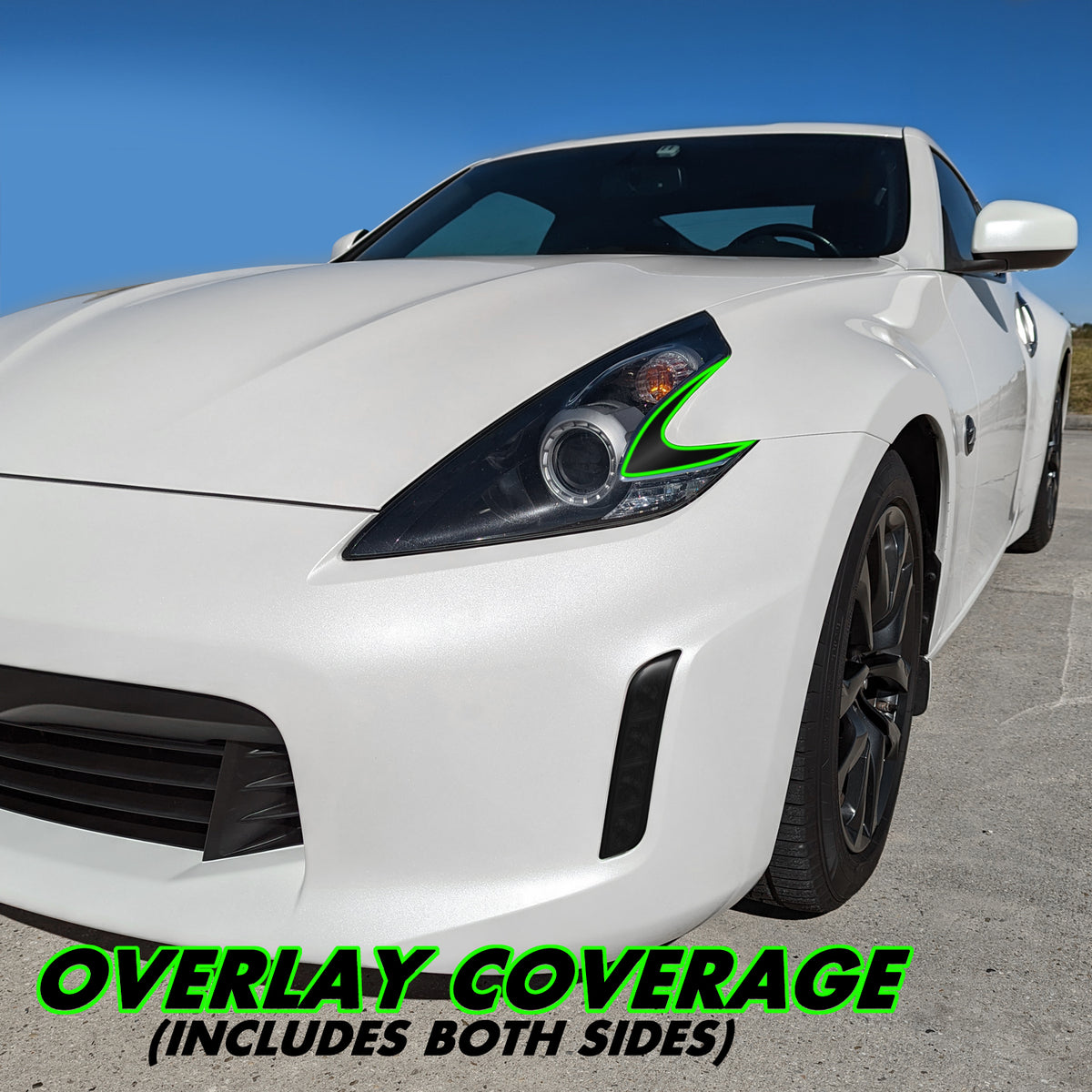 2009-2021 Nissan 370Z | Headlight Side Marker PreCut Vinyl Overlays