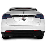 2016-2021 Tesla Model X | Rear Trunk Trim Chrome Delete PreCut Vinyl Wrap