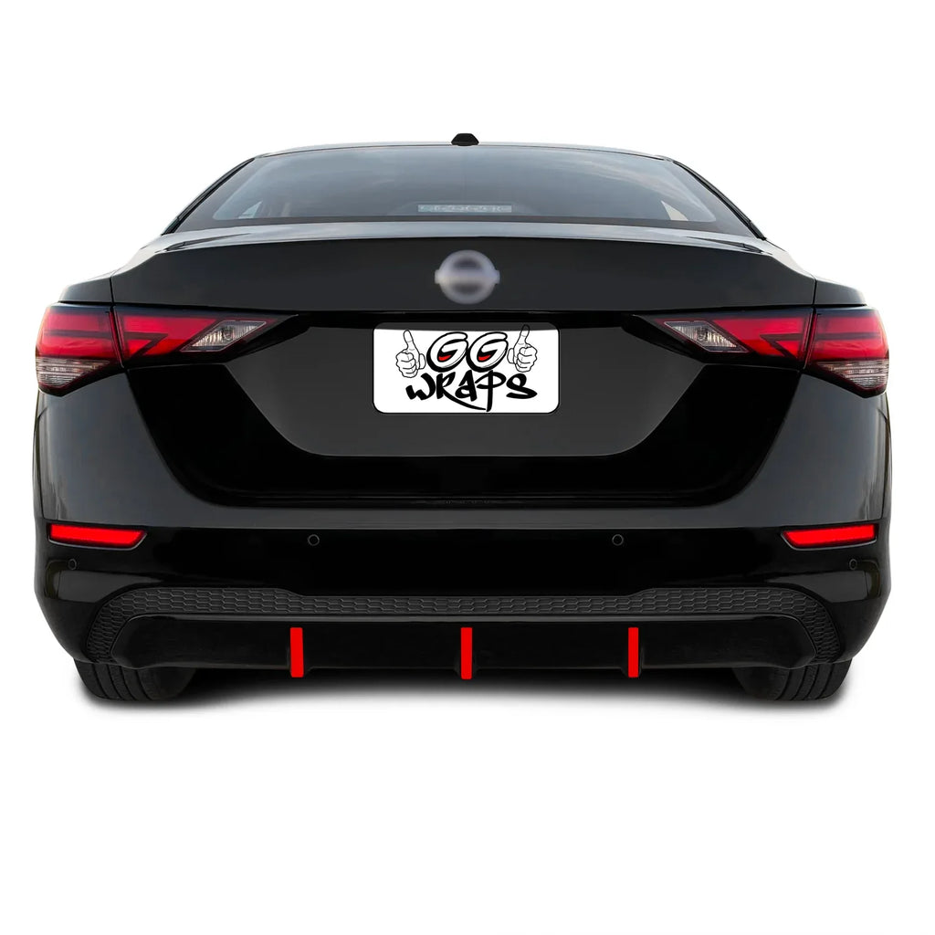 2020-2023 Nissan Sentra | Rear Bumper Diffuser Accent PreCut Vinyl Wrap