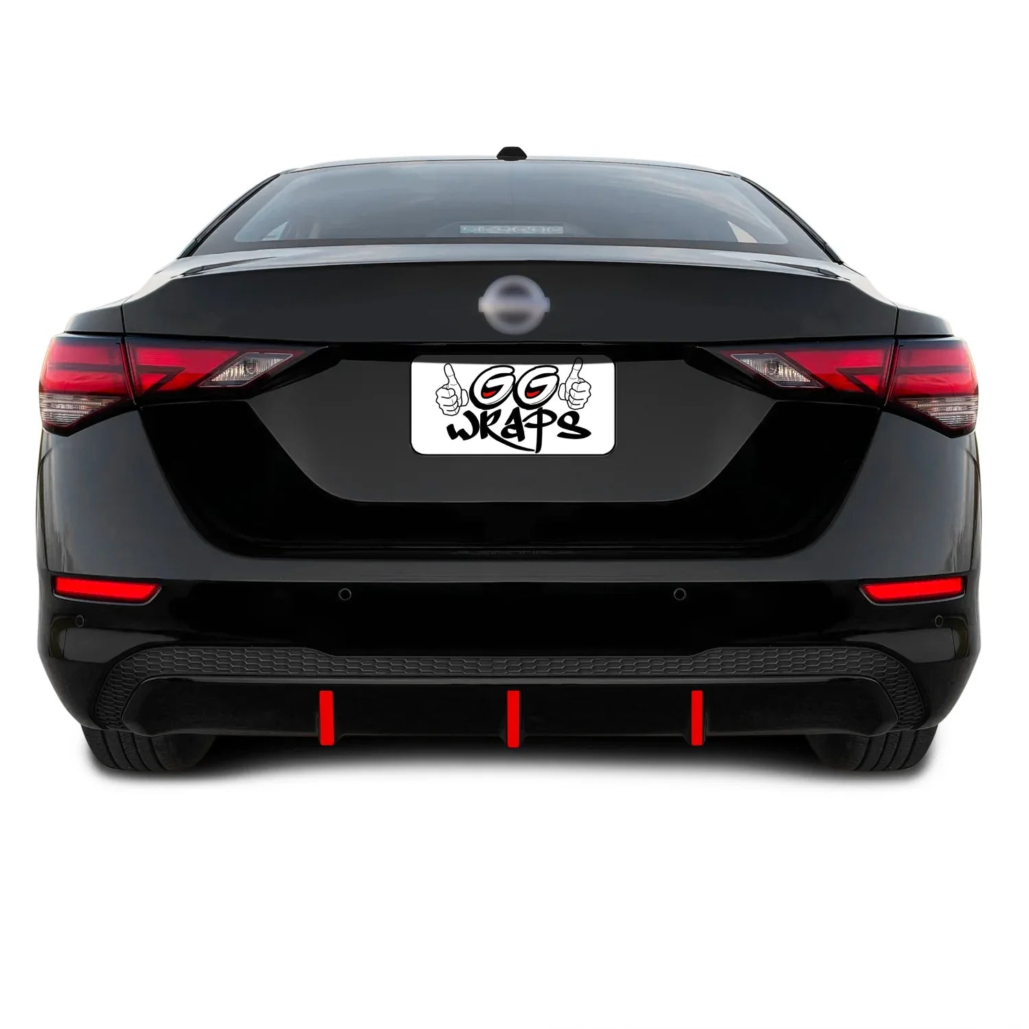 2020-2023 Nissan Sentra | Rear Bumper Diffuser Accent PreCut Vinyl Wrap