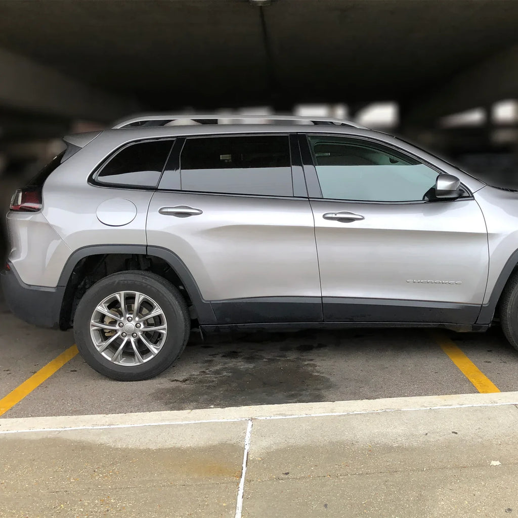 2014-2023 Jeep Cherokee | Window Trim Chrome Delete PreCut Vinyl Wrap