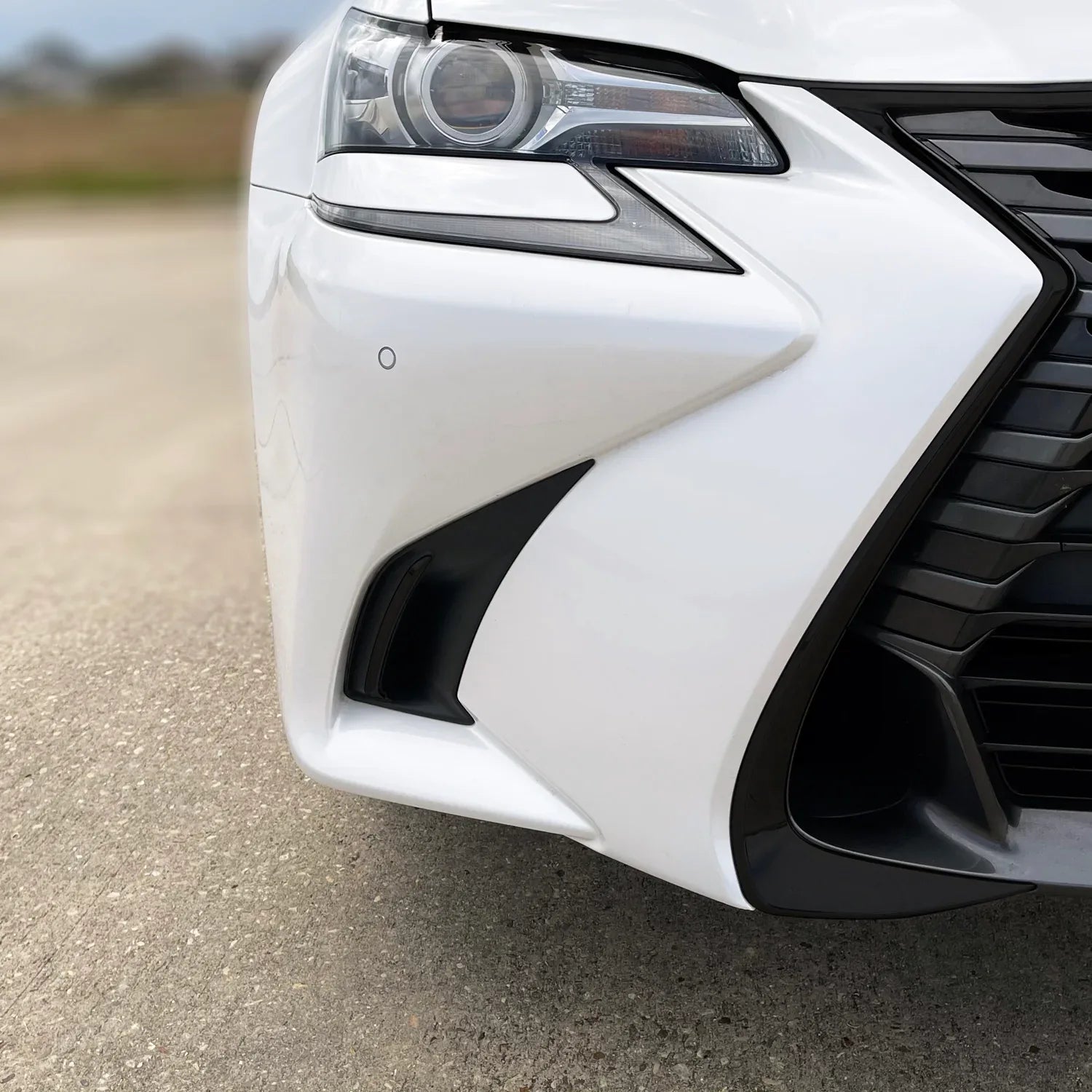 2016-2020 Lexus GS | Front Bumper Side Vent Trim Chrome Delete PreCut Vinyl Wrap