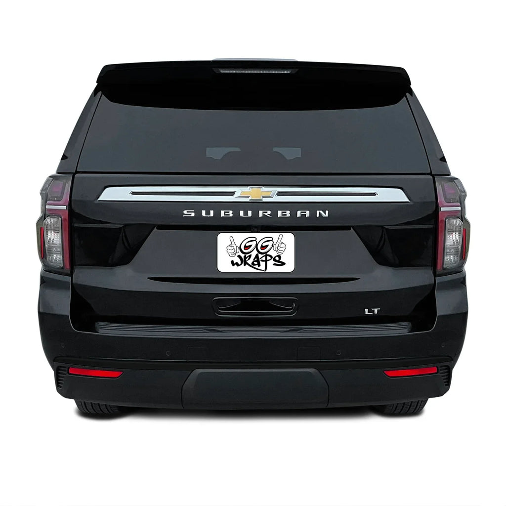 2021-2023 Chevrolet Suburban | Rear Bumper Trim Chrome Delete PreCut Vinyl Wrap