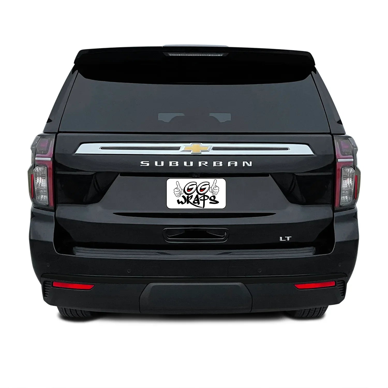 2021-2023 Chevrolet Suburban | Rear Bumper Trim Chrome Delete PreCut Vinyl Wrap