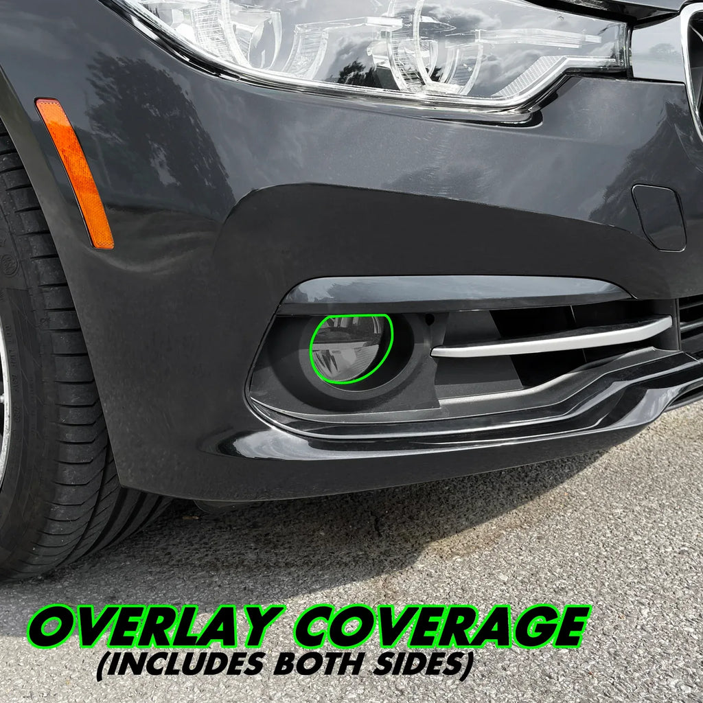 2012-2018 BMW 3 Series F30 Sedan | Fog Light PreCut Tint Overlays