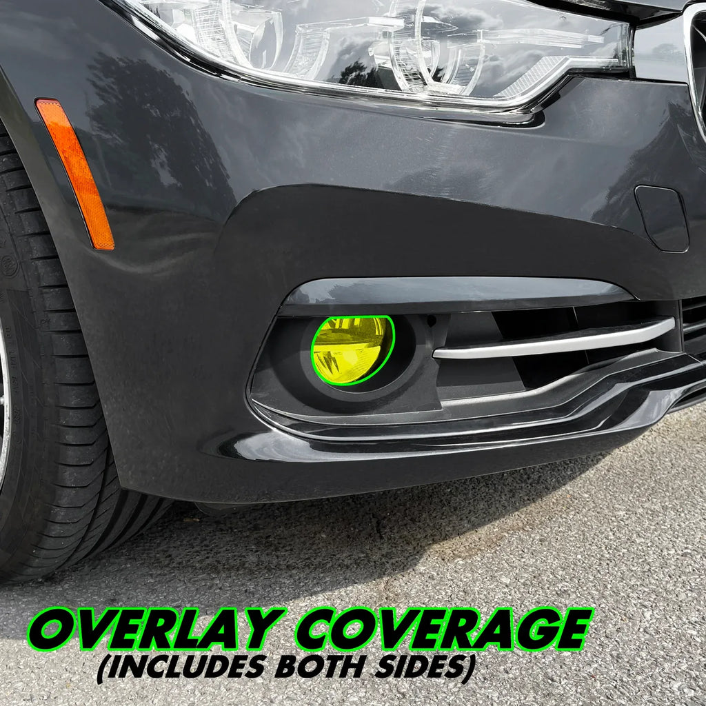 2012-2018 BMW 3 Series F30 Sedan | Fog Light PreCut Tint Overlays