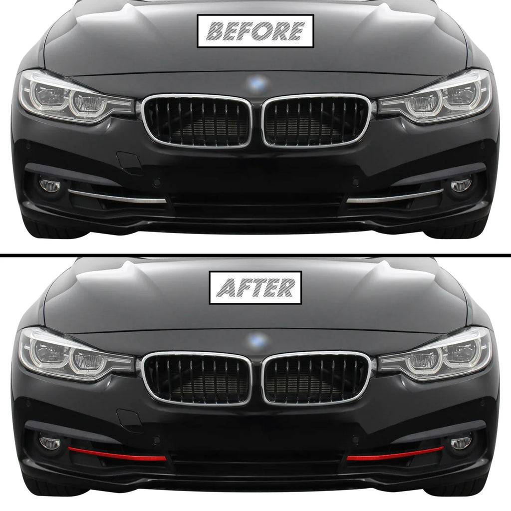 2012-2018 BMW 3 Series F30 Sedan | Fog Light Trim Chrome Delete PreCut Vinyl Wrap