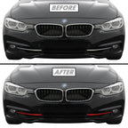 2012-2018 BMW 3 Series F30 Sedan | Fog Light Trim Chrome Delete PreCut Vinyl Wrap