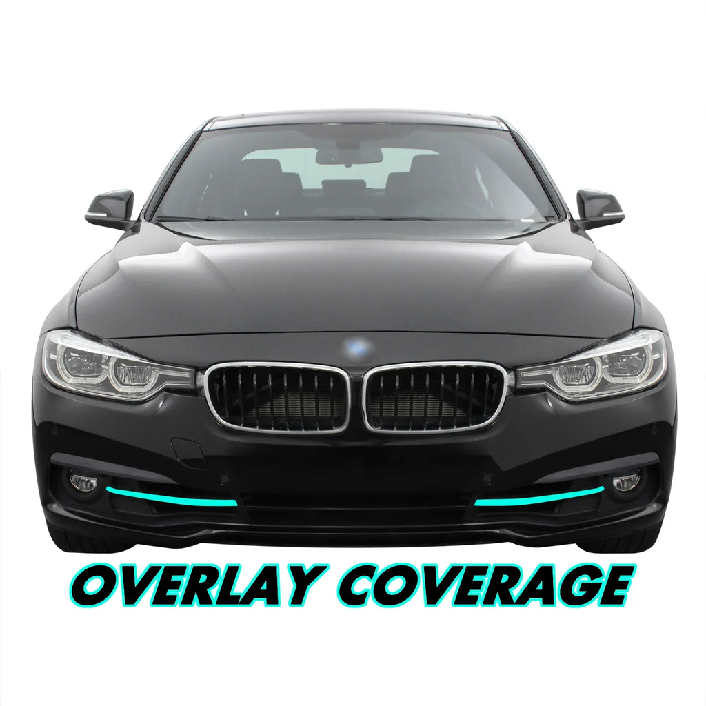 2012-2018 BMW 3 Series F30 Sedan | Fog Light Trim Chrome Delete PreCut Vinyl Wrap