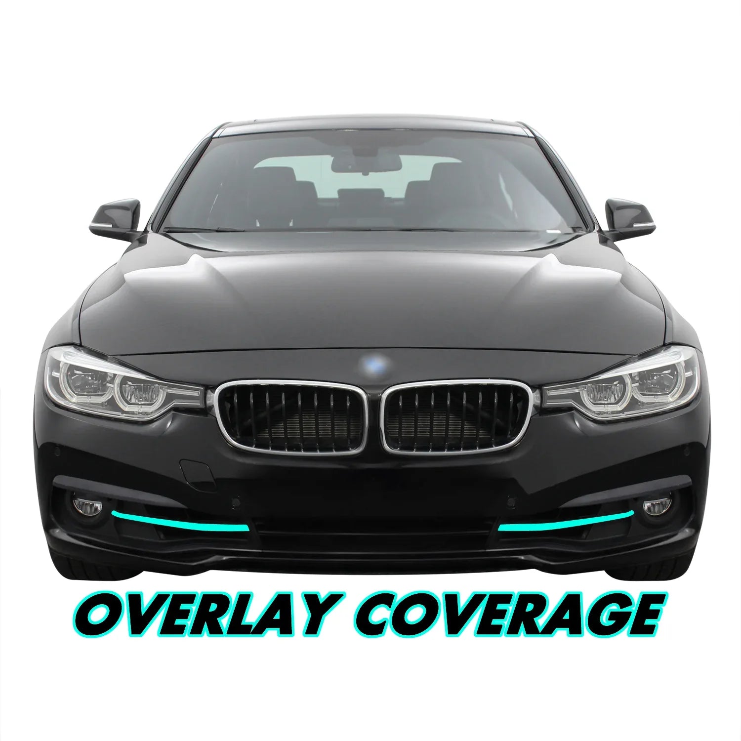 2012-2018 BMW 3 Series F30 Sedan | Fog Light Trim Chrome Delete PreCut Vinyl Wrap