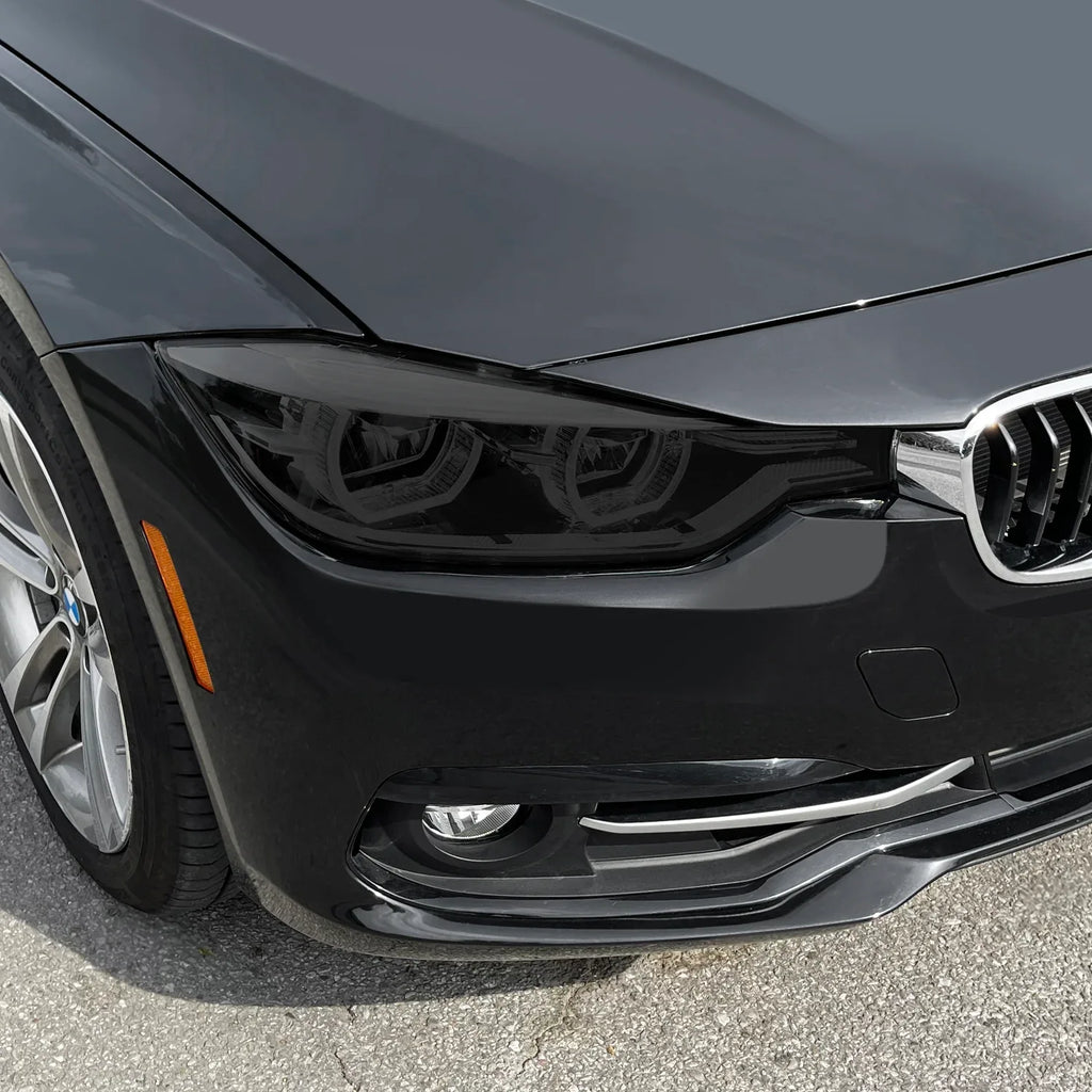 2012-2018 BMW 3 Series F30 Sedan | Headlight PreCut Tint Overlays