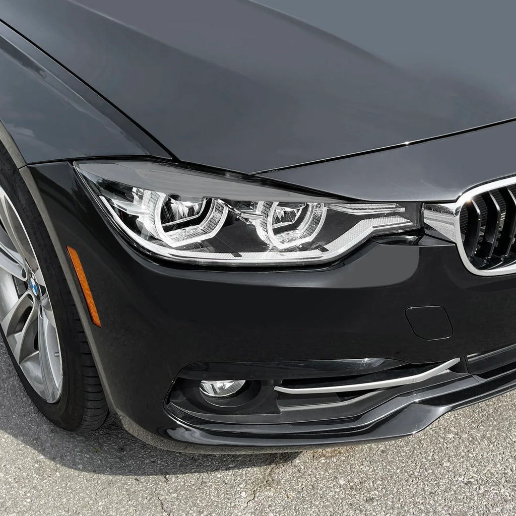 2012-2018 BMW 3 Series F30 Sedan | Headlight Eyelid PreCut Vinyl Overlays