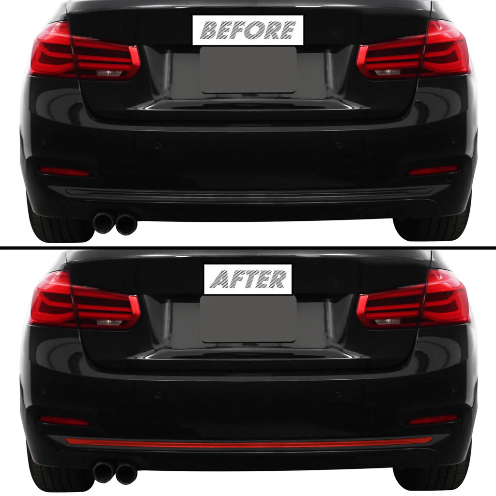 2012-2018 BMW 3 Series F30 Sedan | Rear Bumper Trim PreCut Vinyl Wrap
