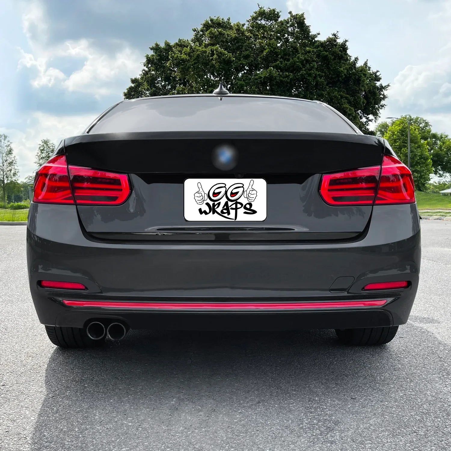 2012-2018 BMW 3 Series F30 Sedan | Rear Bumper Trim PreCut Vinyl Wrap