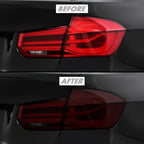 2012-2018 BMW 3 Series F30 Sedan | Tail Light PreCut Tint Overlays