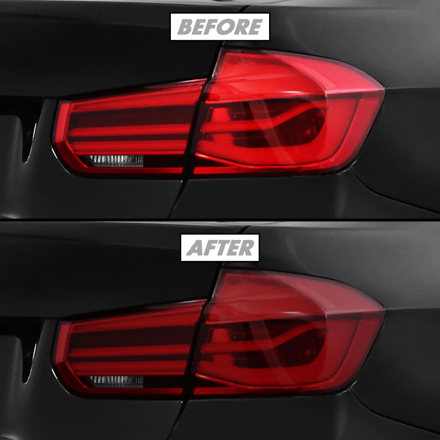 2012-2018 BMW 3 Series F30 Sedan | Tail Light PreCut Tint Overlays