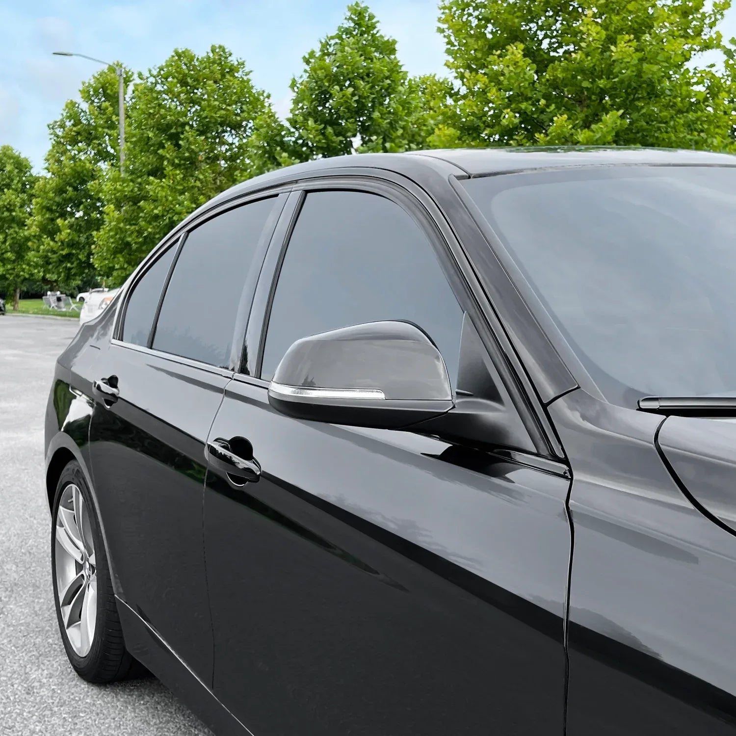 2012-2018 BMW 3 Series F30 Sedan | Window Trim Chrome Delete PreCut Vinyl Wrap
