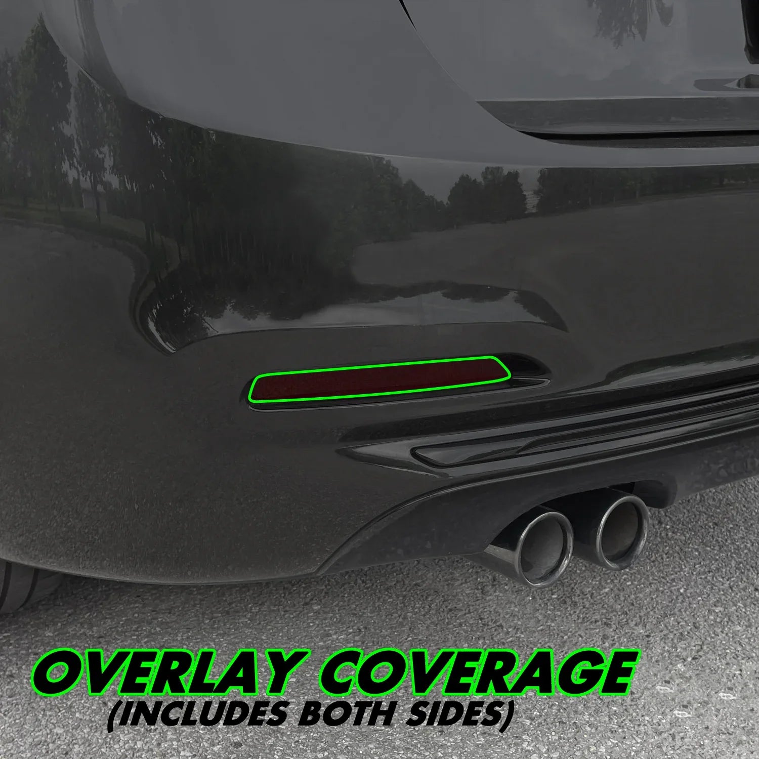 2016-2018 BMW 3 Series F30 Sedan | Reflector PreCut Tint Overlays
