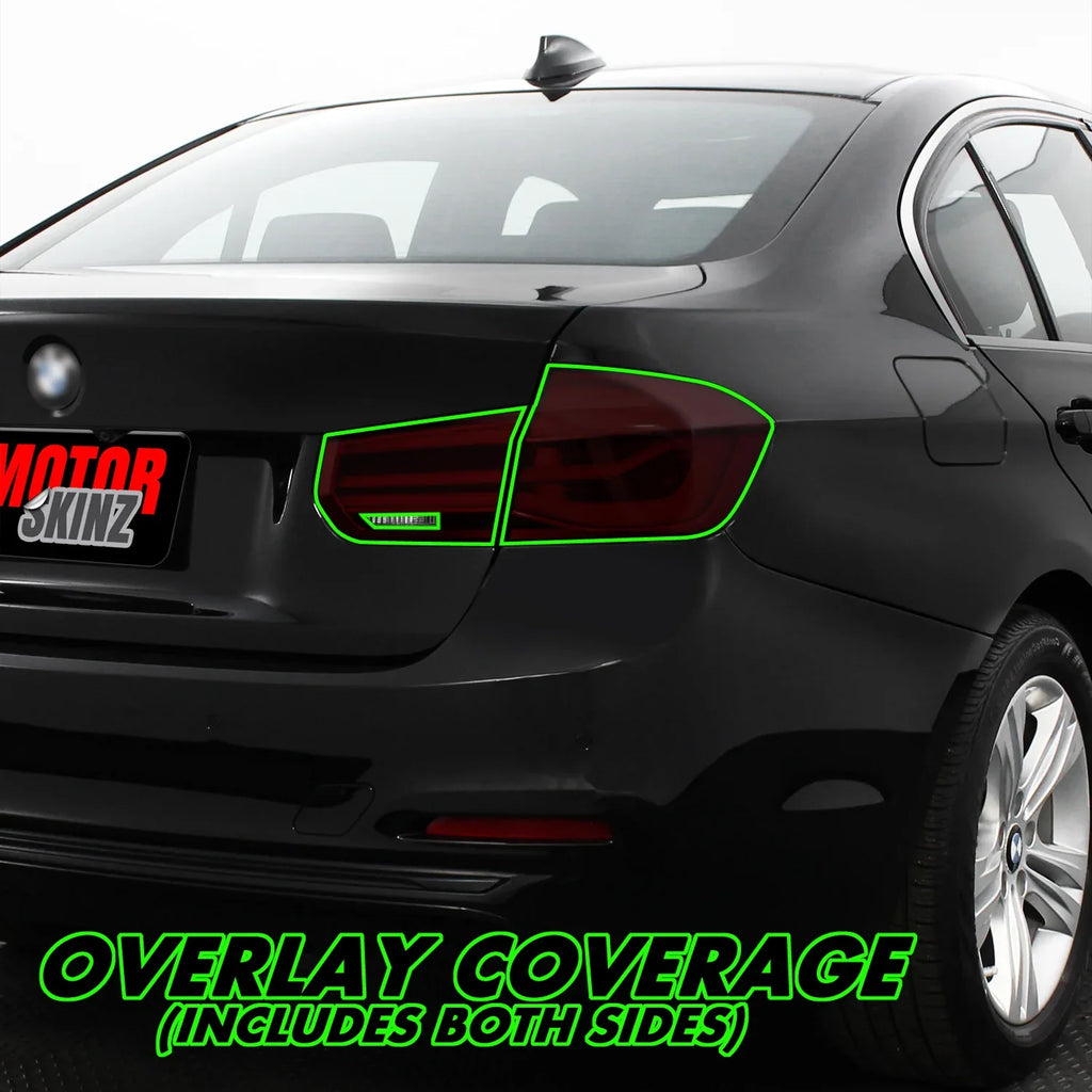 2016-2018 BMW 3 Series F30 Sedan | Tail Light Cutout PreCut Tint Overlays
