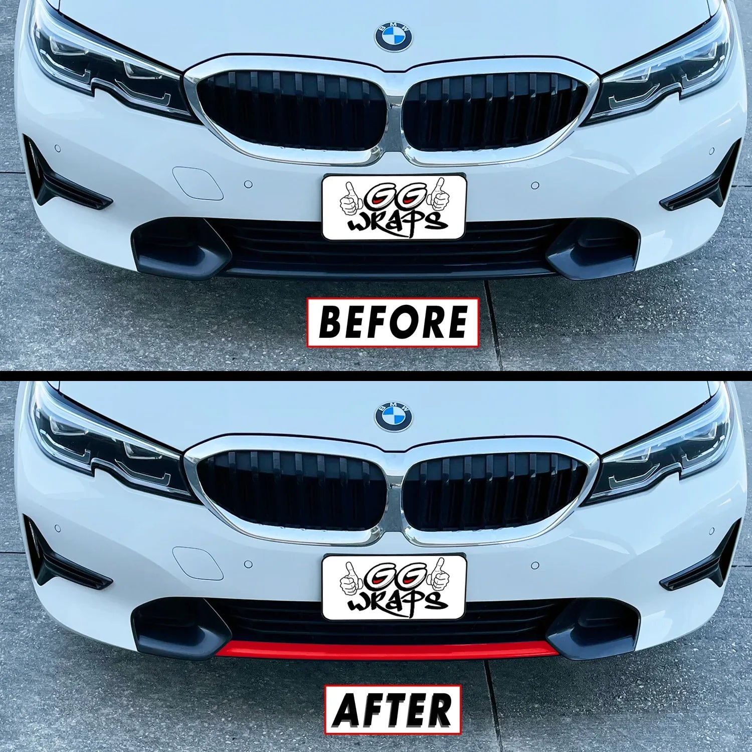 2019-2021 BMW 3 Series G20 | Front Bumper Lower Lip PreCut Vinyl Wrap