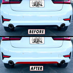 2019-2023 BMW 3 Series G20 | Rear Bumper Diffuser Trim PreCut Vinyl Wrap