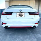 2019-2023 BMW 3 Series G20 | Rear Bumper Diffuser Trim PreCut Vinyl Wrap