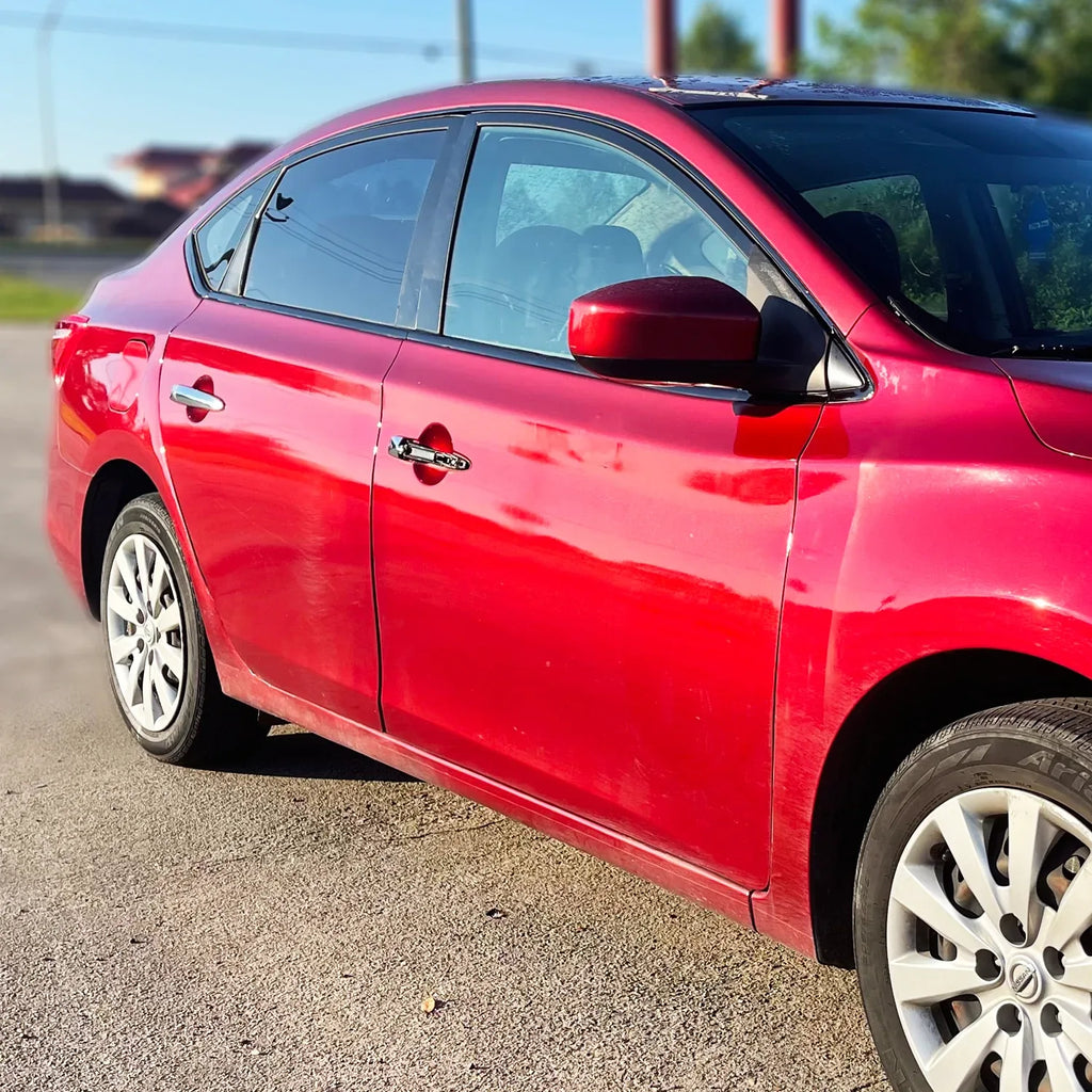2013-2019 Nissan Sentra | Window Trim Chrome Delete PreCut Vinyl Wrap