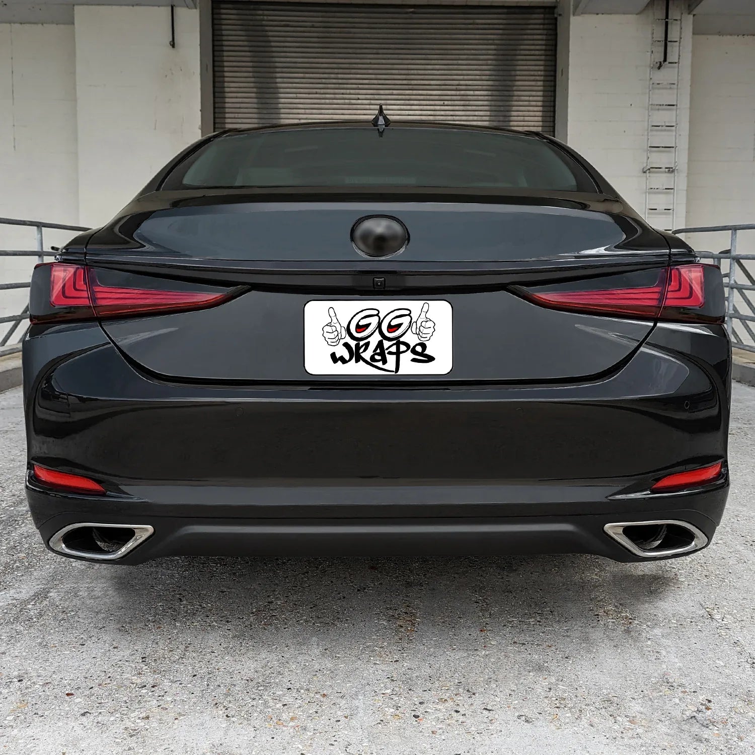 2019-2023 Lexus ES | Rear Trunk Trim Chrome Delete PreCut Vinyl Wrap