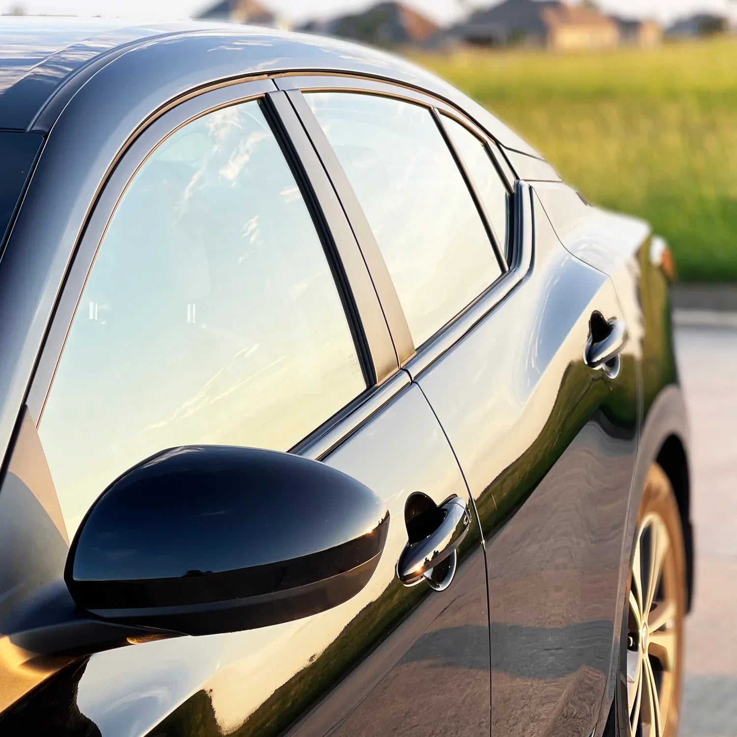 Sentra Wrapped 2020-2023 Nissan Sentra | Window Trim Chrome Delete PreCut Vinyl Wrap ...