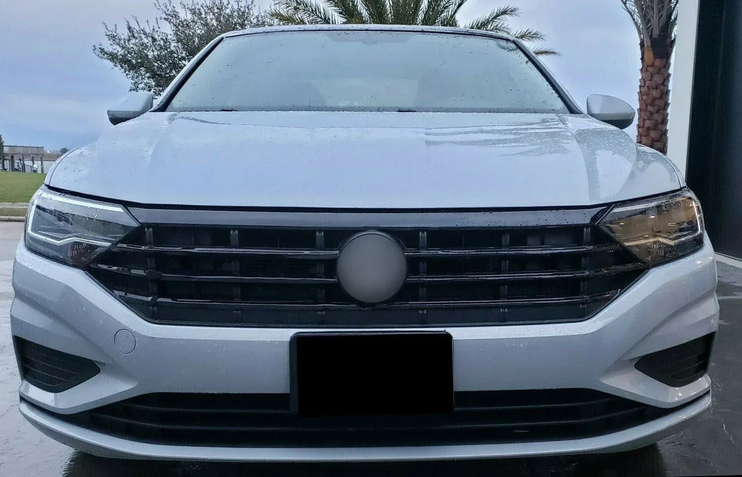 2019-2021 Volkswagen Jetta | Front Grill Trim Chrome Delete PreCut Vinyl Wrap