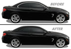 2014-2020 BMW 4 Series F33 Convertible | Window Trim Chrome Delete PreCut Vinyl Wrap