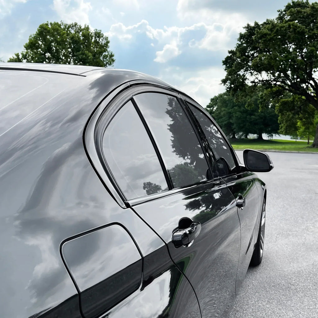 2012-2018 BMW 3 Series F30 Sedan | Window Trim Chrome Delete PreCut Vinyl Wrap