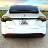 2016-2021 Tesla Model X | Rear Trunk Trim Chrome Delete PreCut Vinyl Wrap
