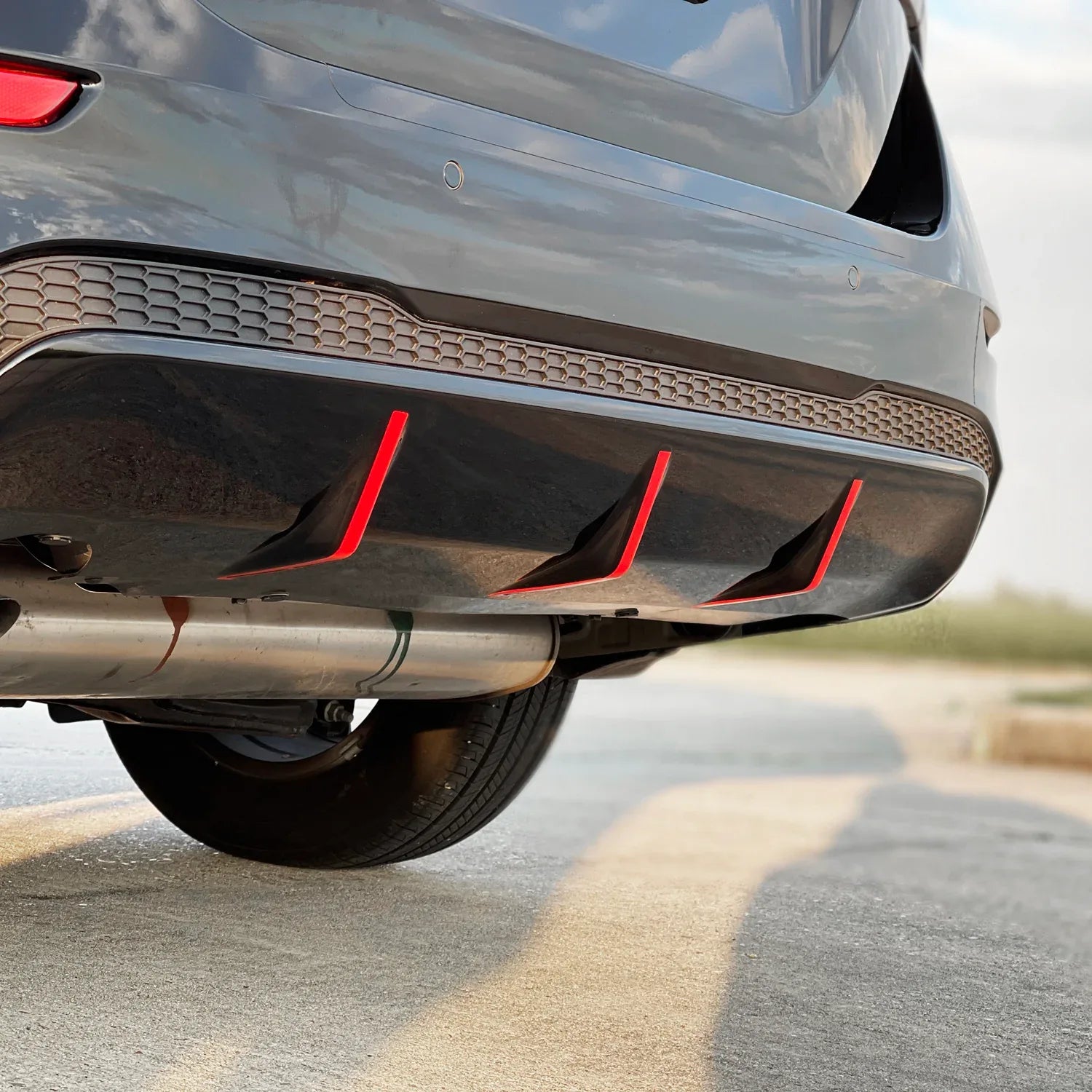 2020-2023 Nissan Sentra | Rear Bumper Diffuser Accent PreCut Vinyl Wrap